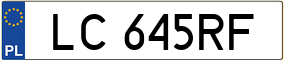 Trailer License Plate